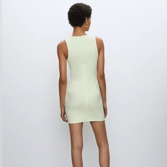 Aritzia Babaton Harrington Black Mini Sleeveless V-Neck Dress Size 8 - Picture 3 of 13